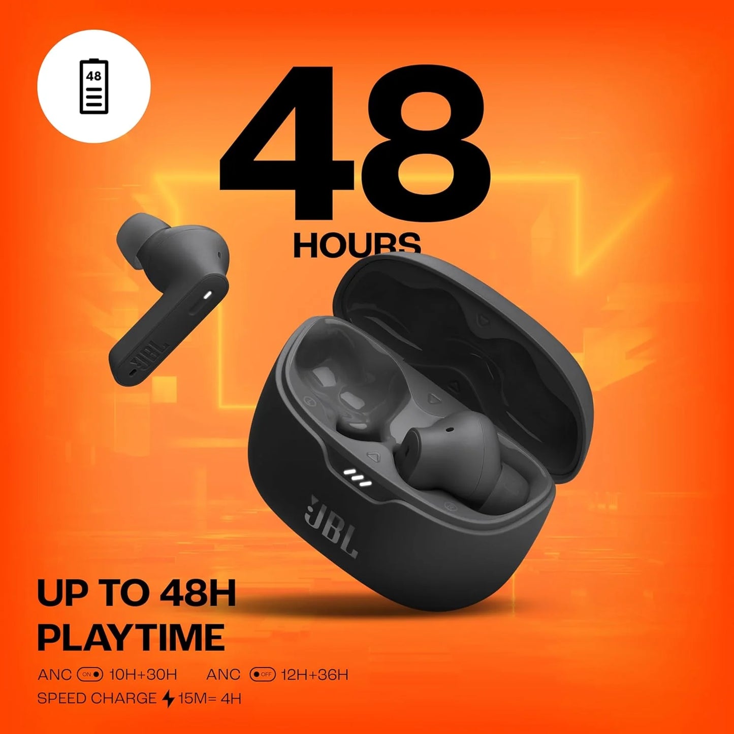 JBL Tune 245NC True Wireless Earbuds – ANC, 48 H Battery, Smart Ambient