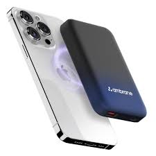 Ambrane 10000mAh 22.5W Wireless MagSafe Power Bank – Fast, Compact & Multi-Device Ready (Blue)