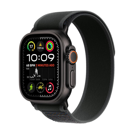 Apple Watch Ultra 2 – GPS + Cellular 49mm (Black Titanium with Black Trail Loop, M/L)