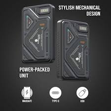Kratos 10000mAh 22.5W Wired & Wireless MagSafe Power Bank – Black
