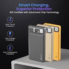 Portronics Luxcell C 10K – 10000mAh 22.5W Fast Charging Ultra Slim Power Bank (Black)