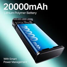 boAt 20000mAh 22.5W Power Bank – High-Capacity, Fast & Stylish (Steel Blue)
