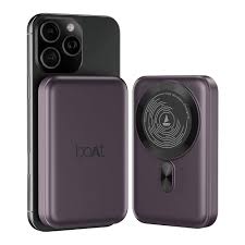 boAt EnergyShroom PB331 – 10000mAh MagSafe Wireless Power Bank (Purple)