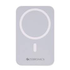 ZEBRONICS MW63 Wireless Power Bank – 10000mAh, MagSafe Fast Charging